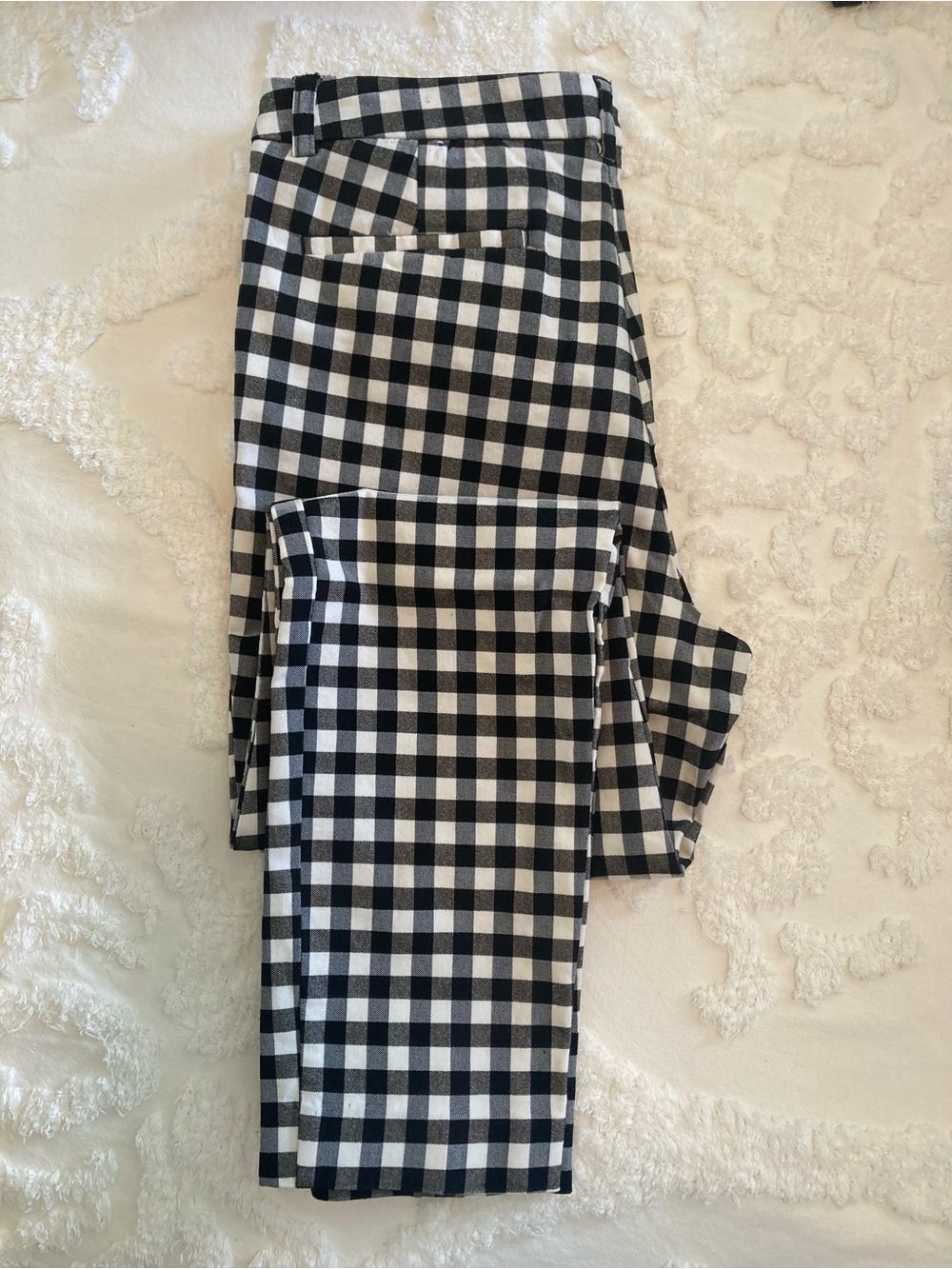 Dalia Black and White Gingham Pants